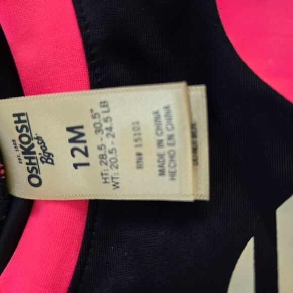 Navy and Pink Striped Heart Swimsuit Set - Picture 3 of 5